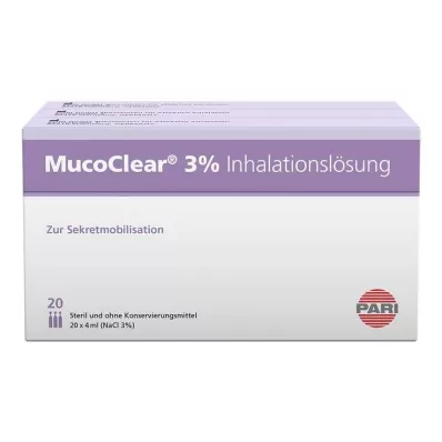 MUCOCLEAR 3% roztok NaCl na inhaláciu, 60X4 ml MUCOCLEAR 3% roztok NaCl na inhaláciu, 60X4 ml