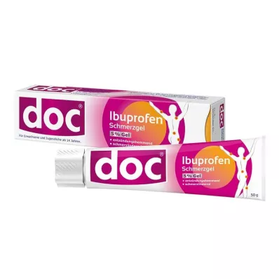 DOC IBUPROFEN Gél proti bolesti 5%, 50 g DOC IBUPROFEN Gél proti bolesti 5%, 50 g