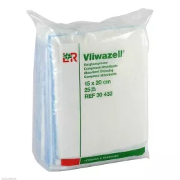 VLIWAZELL Absorpčné podložky nesterilné 15x20 cm, 25 ks
