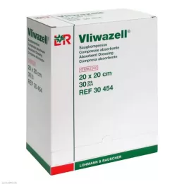 VLIWAZELL Odsávacie kompresy sterilné 20x20 cm, 30 ks