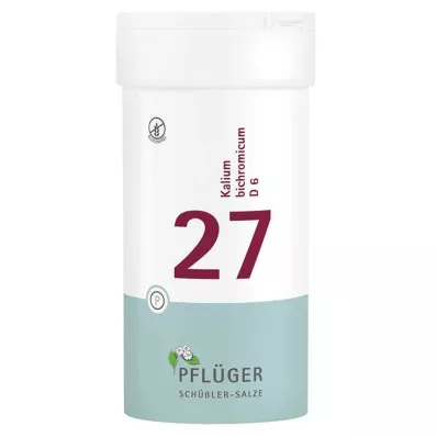 Biochemistry Pflueger 27 Kalium bichromicum D 6 tabliet, 400 ks Biochemistry Pflueger 27 Kalium bichromicum D 6 tabliet, 400 ks