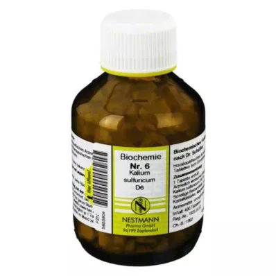 BIOCHEMIE 6 Potassium sulphuricum D 6 tabliet, 400 kapsúl