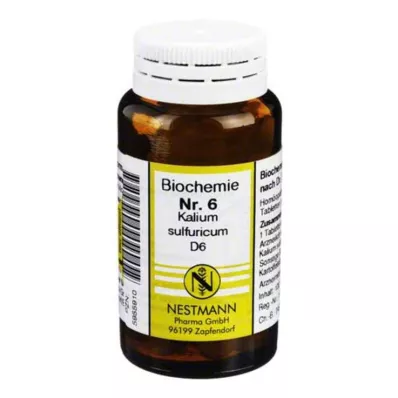 BIOCHEMIE 6 Potassium sulphuricum D 6 tabliet, 100 ks BIOCHEMIE 6 Potassium sulphuricum D 6 tabliet, 100 ks