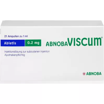 ABNOBAVISCUM Abietis 0,2 mg ampulky, 21 ks