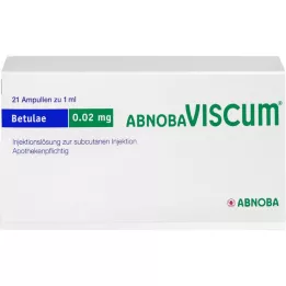 ABNOBAVISCUM Betulae 0,02 mg ampulky, 21 ks