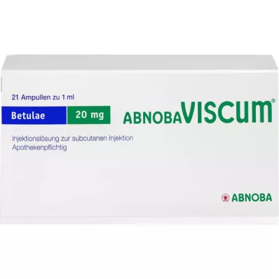 ABNOBAVISCUM Betulae 20 mg ampulky, 21 ks