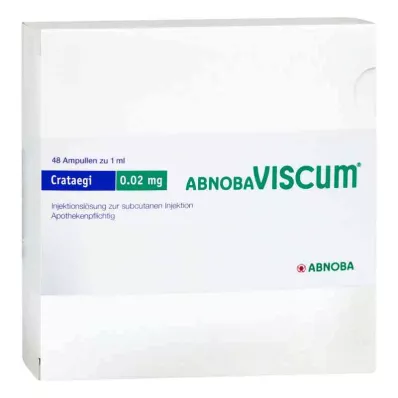 Abnobaviscum Crataegi 0,02 mg ampulky (48 kusov) Abnobaviscum Crataegi 0,02 mg ampulky (48 kusov)