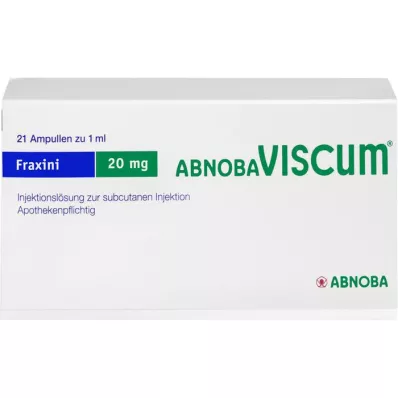 ABNOBAVISCUM Ampulky Fraxini 20 mg, 21 ks