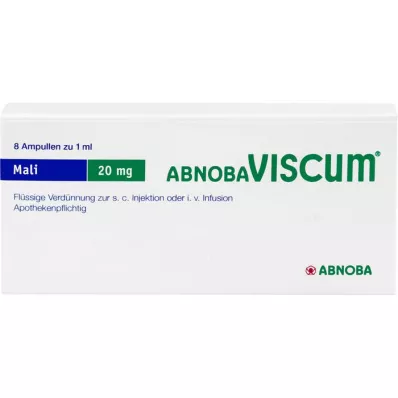 ABNOBAVISCUM Mali 20 mg ampulky, 8 ks