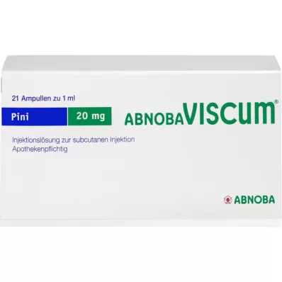 ABNOBAVISCUM Pini 20 mg ampulky, 21 ks
