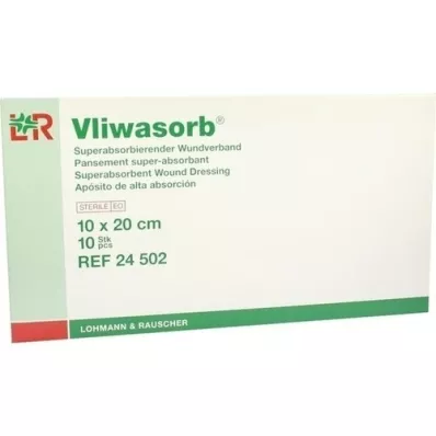 VLIWASORB superabsorpčná absorpčná podložka sterilná 10x20 cm, 10 ks