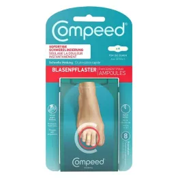 COMPEED Náplasti na pľuzgiere na nohách, 8 ks