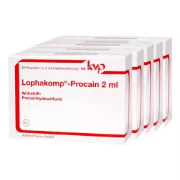 LOPHAKOMP Prokaín 2 ml injekčný roztok, 50X2 ml