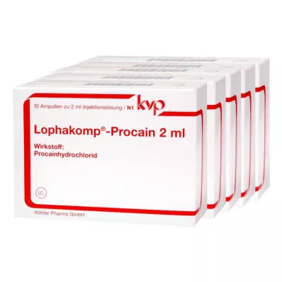 LOPHAKOMP Prokaín 2 ml injekčný roztok, 50X2 ml LOPHAKOMP Prokaín 2 ml injekčný roztok, 50X2 ml