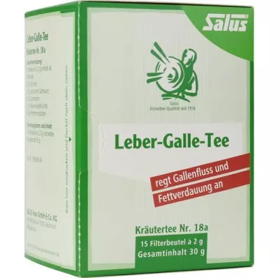 LEBER GALLE-Čajový bylinný čaj č. 18a Salus Filter Tissue, 15 ks