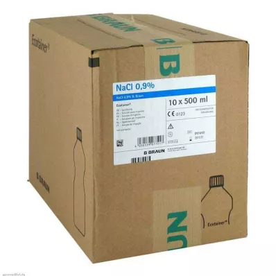 KOCHSALZLÖSUNG 0,9% B.Braun irigačný roztok Ecotainer, 10X500 ml