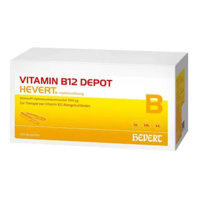 VITAMIN B12 DEPOT Ampulky Hevert, 100 ks VITAMIN B12 DEPOT Ampulky Hevert, 100 ks