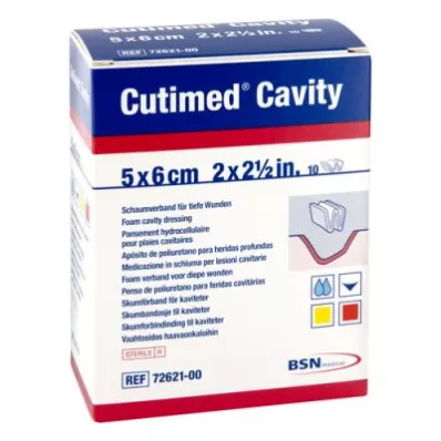 Cutimed Cavity penový konektor 5x6cm nelepivý (10 kusov) Cutimed Cavity penový konektor 5x6cm nelepivý (10 kusov)