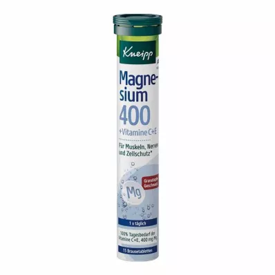 KNEIPP Magnézium 400+C+E šumivé tablety, 15 ks
