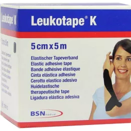 LEUKOTAPE K 5 cm čierna, 1 ks