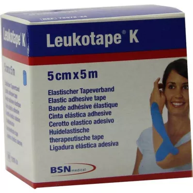 Leukotape K 5cm svetlomodrá, 1 kus Leukotape K 5cm svetlomodrá, 1 kus