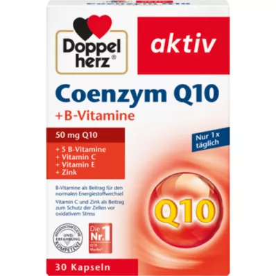 DOPPELHERZ Koenzým Q10+B vitamínové kapsule, 30 ks