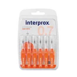 INTERPROX super micro orange medzizubné kefky, 6 ks