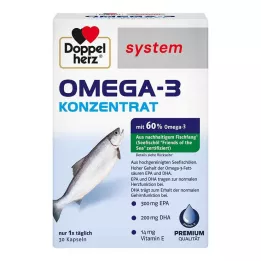 DOPPELHERZ Kapsuly systému Omega-3 koncentrát, 30 ks