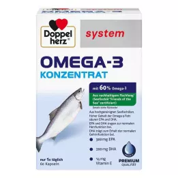 DOPPELHERZ Kapsuly systému Omega-3 koncentrát, 60 ks