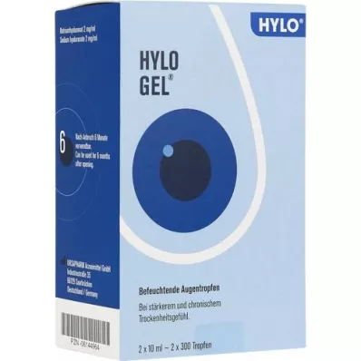 HYLO-GEL Očné kvapky, 2X10 ml