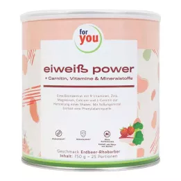FOR YOU eiweiß power jahodový prášok, 750 g