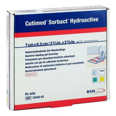 Cutimed Sorbact Hydroactive obklady 7x8,5 cm, 10 ks Cutimed Sorbact Hydroactive obklady 7x8,5 cm, 10 ks