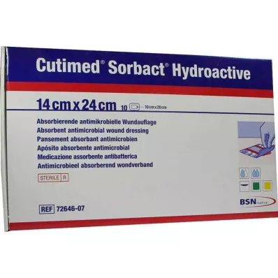 Cutimed Sorbact Hydroactive obklady 14x24 cm, 10 ks Cutimed Sorbact Hydroactive obklady 14x24 cm, 10 ks