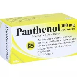 PANTHENOL 100 mg tablety Jenapharm, 50 ks