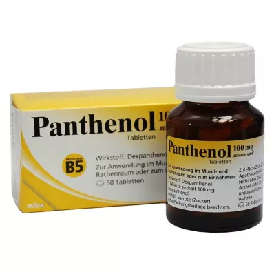 PANTHENOL 100 mg tablety Jenapharm, 50 ks