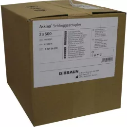 ASKINA Závesný gázový tampón, veľkosť švestky, nesterilný, 2X500 ks