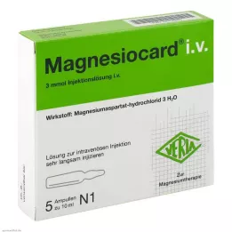 MAGNESIOCARD i.v. injekčný roztok, 5X10 ml