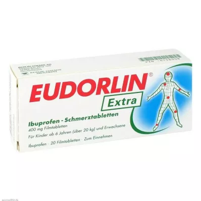 EUDORLIN extra tablety proti bolesti Ibuprofen, 20 ks EUDORLIN extra tablety proti bolesti Ibuprofen, 20 ks