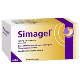SIMAGEL Žuvacie tablety, 100 ks