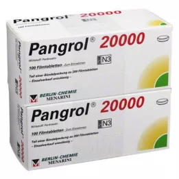 PANGROL 20 000 entericky obalených tabliet, 200 ks