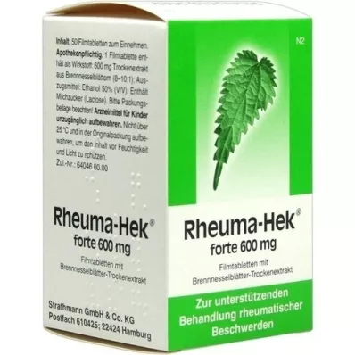 RHEUMA HEK forte 600 mg filmom obalené tablety, 50 ks