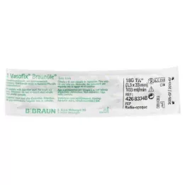 VASOFIX Hnedá ihla 18 G 33 mm zelená/biela, 1 ks