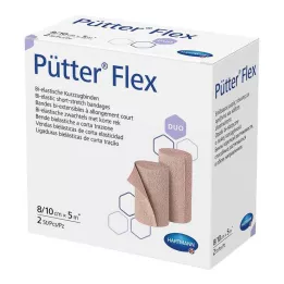 PÜTTER Flex Duo Bandáž 8/10 cmx5 m, 2 ks