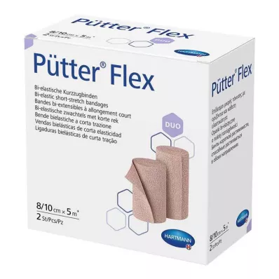 Pütterflex Duo obväz 8 cm / 10 cm x 5 m, 2 ks Pütterflex Duo obväz 8 cm / 10 cm x 5 m, 2 ks