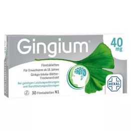 GINGIUM Filmom obalené tablety, 30 ks