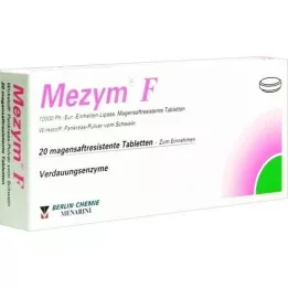 MEZYM F enterálne obalené tablety, 20 ks
