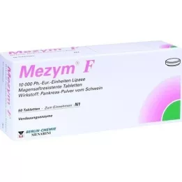 MEZYM F enterálne obalené tablety, 50 ks