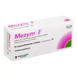 MEZYM F enterálne obalené tablety, 50 ks