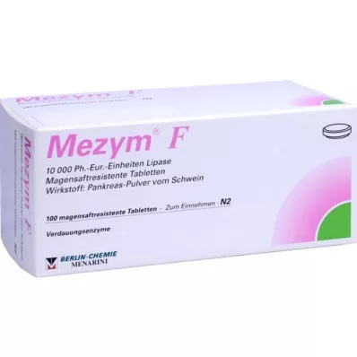 MEZYM F enterálne obalené tablety, 100 ks
