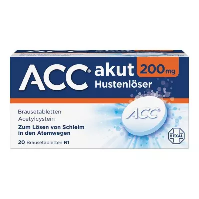 ACC akútne 200 šumivých tabliet, 20 ks ACC akútne 200 šumivých tabliet, 20 ks